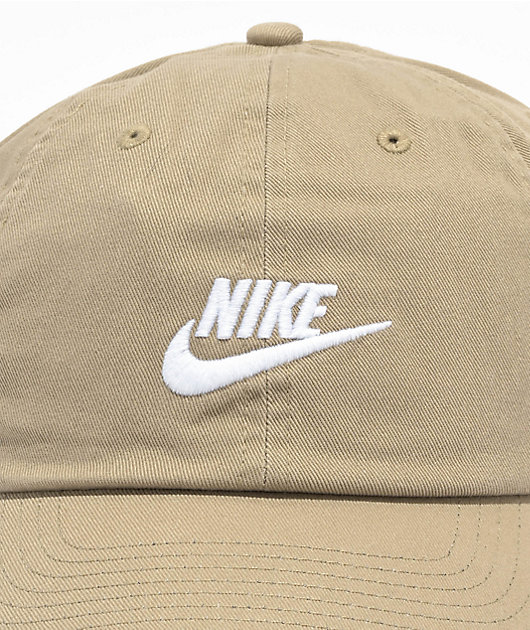 nike h86 futura washed cap in khaki