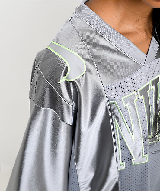 Nike Sportswear Graphic Grey Oversized Jersey | Zumiez