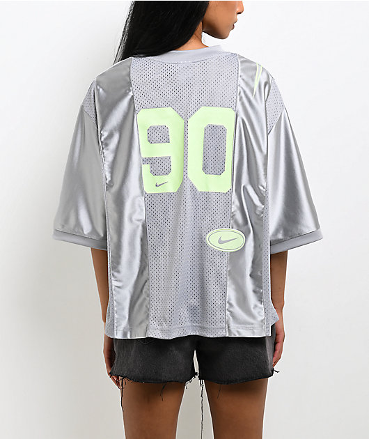 Nike Sportswear Graphic Grey Oversized Jersey | Zumiez