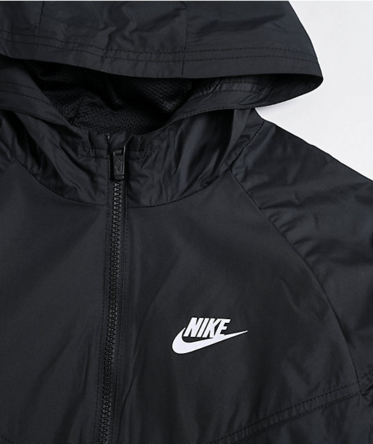 Nike Sportswear Kids Black Windbreaker Jacket