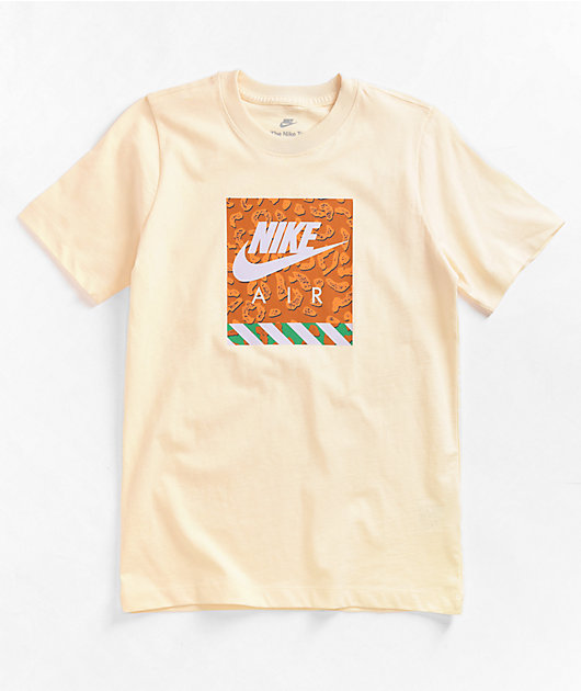 Nike Sportswear Kids TD HBR cream t shirt Zumiez