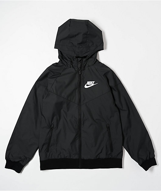 Nike Sportswear Kids Windrunner Black Windbreaker Jacket
