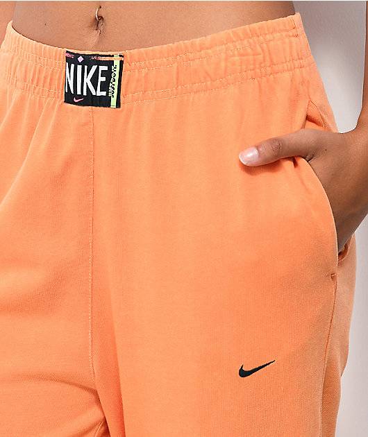 Nike Sportswear Orange Wash Jogger Sweatpants