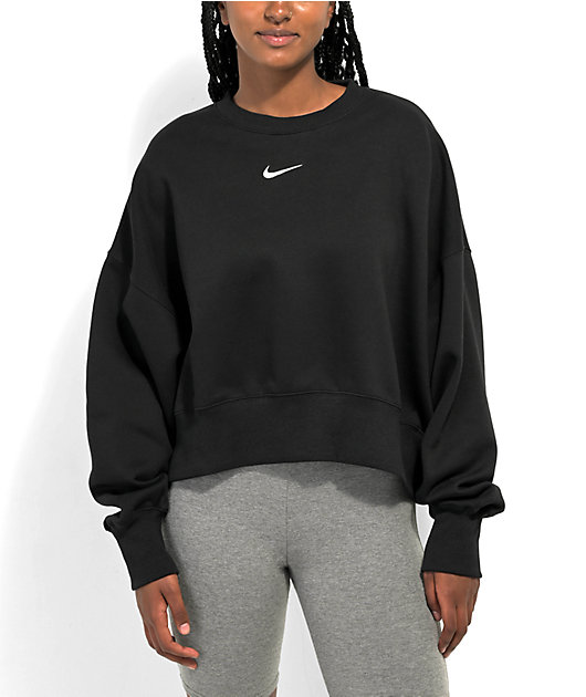 Nike Sportswear Phoenix Black Fleece Crewneck Sweatshirt