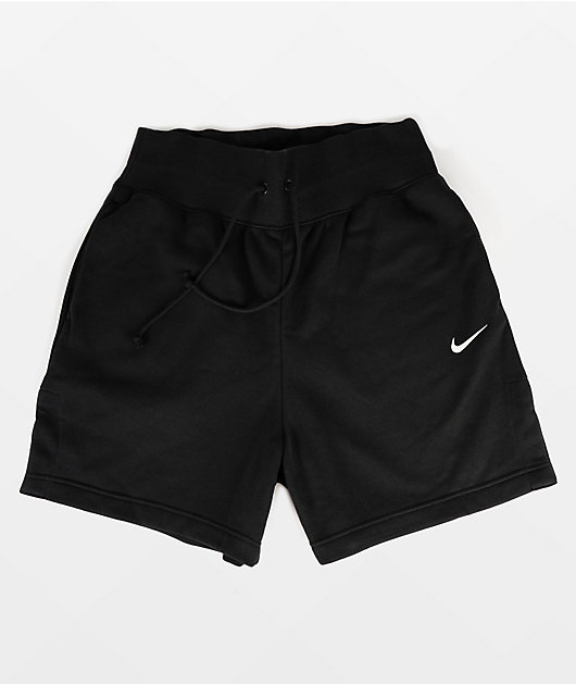 Nike Sportswear Phoenix Black High Waisted Fleece Shorts