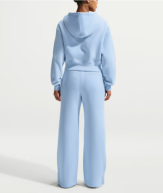 Nike Sportswear Phoenix Blue High Rise Wide Leg Sweatpants