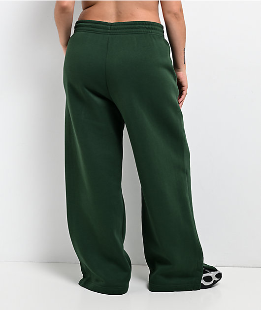 Nike Sportswear Phoenix Fir Green High Rise Wide Leg Sweatpants