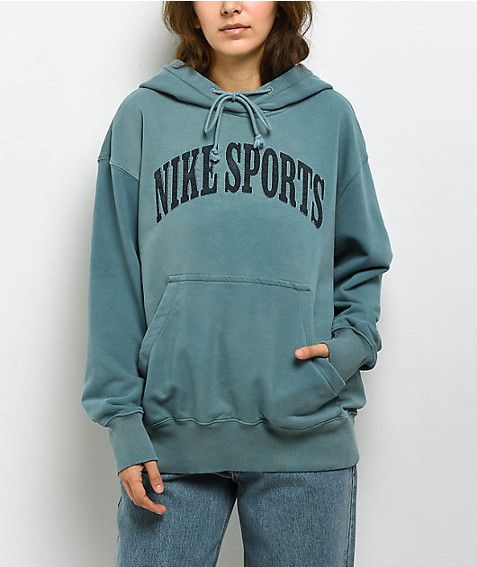 Nike Sportswear Phoenix Fleece Blue Wash Oversized Hoodie | Zumiez