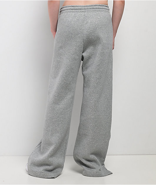 Nike Sportswear Phoenix Fleece Heather Grey High Rise Wide Leg Sweatpants