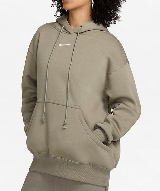 Nike Sportswear Phoenix Fleece Light Army Oversized Hoodie | Zumiez