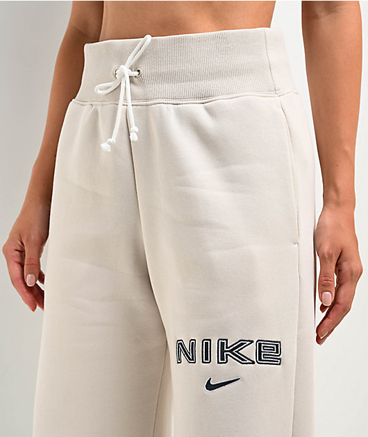 ■NIKE■ Sportswear Phoenix Fleece High Waist Wide Leg Logo Nike Sportswear Phoenix Fleece Women's High-Waisted Wide-Leg