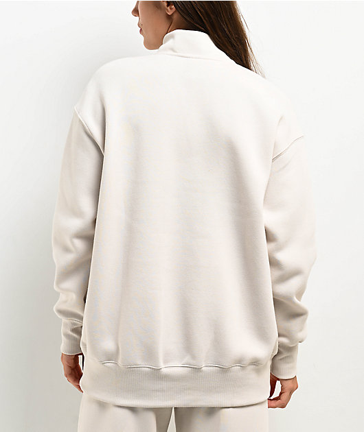 ★★Nike★★ Sportswear Phoenix Fleece Oversized Long Quarte Nike Sportswear Phoenix Fleece Women's Oversized 1/4-Zip