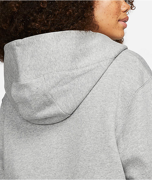 Nike Sportswear Phoenix Fleece Long Grey Zip Hoodie
