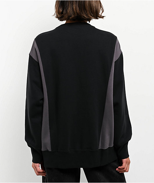 Nike Sportswear Phoenix Fleece Remix Black & Grey Oversized Crewneck Sweatshirt