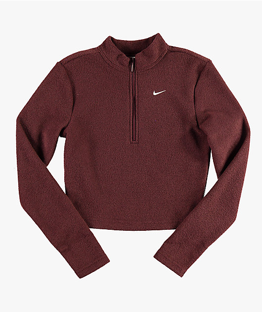 maroon nike quarter zip