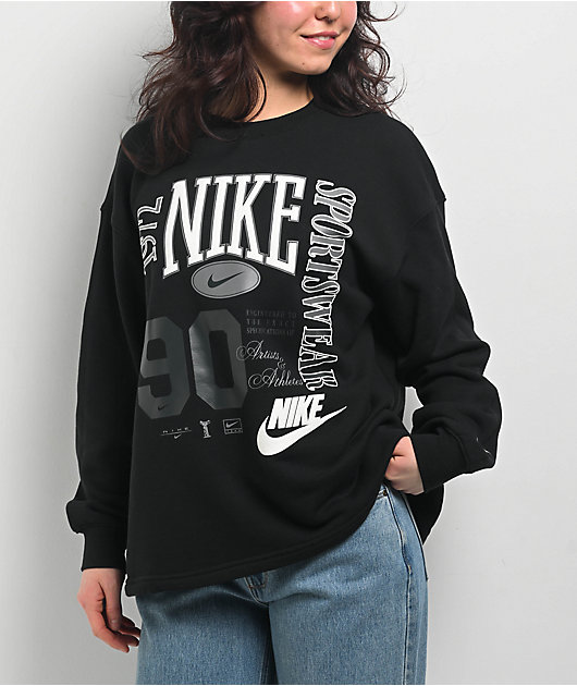 Nike Sportswear Street Black Crewneck Sweatshirt