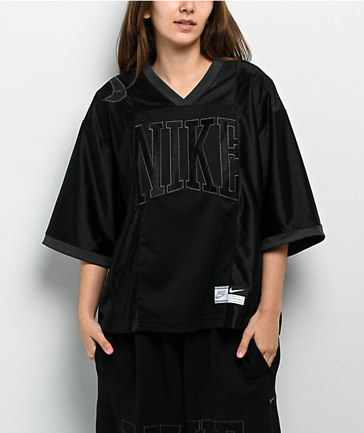 Nike Sportswear Street Black Crop Football Jersey
