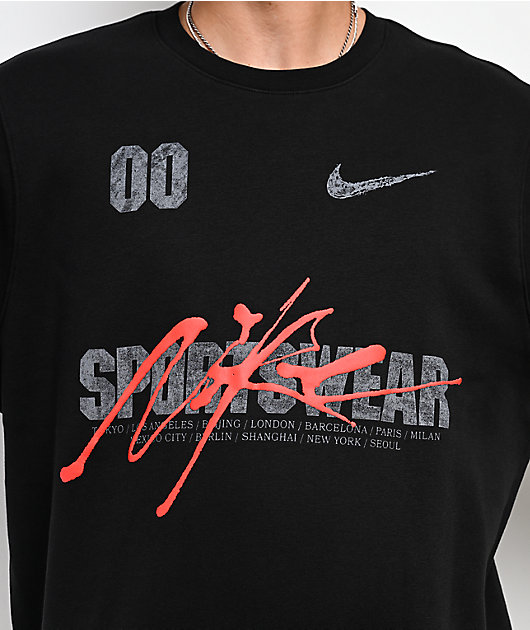 Nike Sportswear Victory Club Fleece Black Crewneck Sweatshirt | Zumiez Nike Sportswear Victory Club Fleece Black Crewneck Sweatshirt | Zumiez