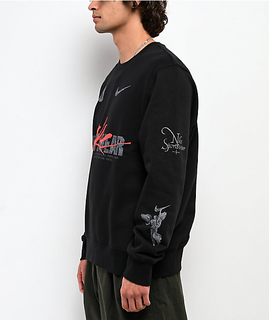 ☆新品☆NIKE US規格Lサイズ スウェット MEN'S SPORTSWEAR CLUB DOODLES CREWNECK SWEATSHIRT Nike Sportswear Victory Club Fleece Black Crewneck Sweatshirt | Zumiez