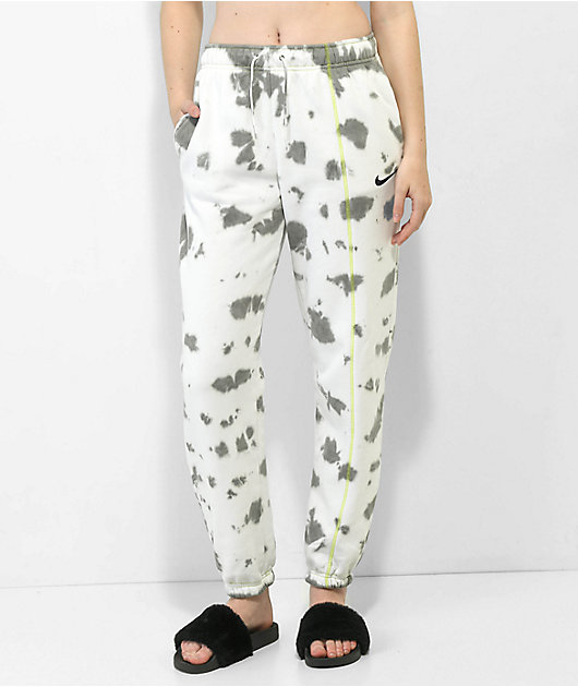 Nike Sportswear White Tie Dye Sweatpants Zumiez