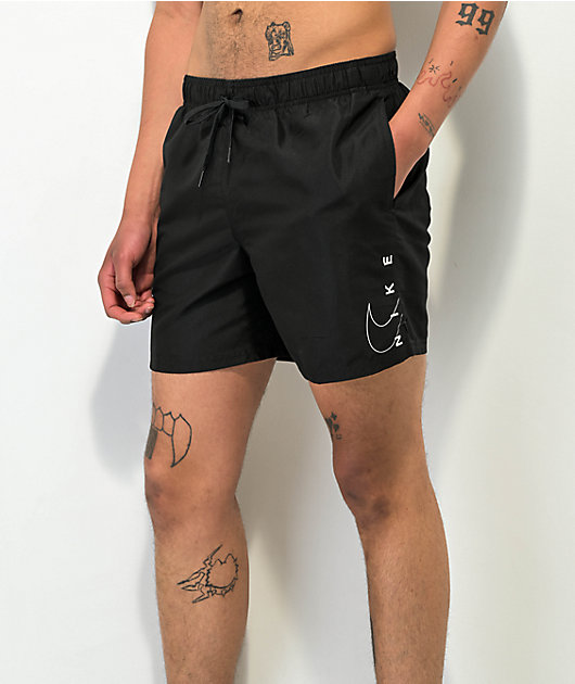 Black nike swimming shorts best sale