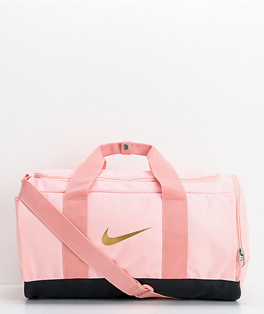 small pink nike duffel bag 