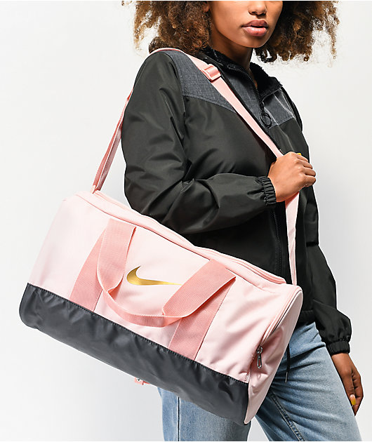 pink and black nike gym bag