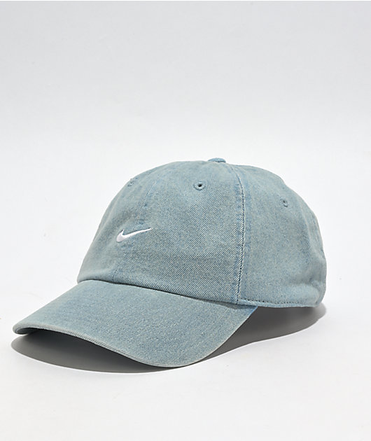 Nike Unstructured Blue Denim Strapback Hat Zumiez