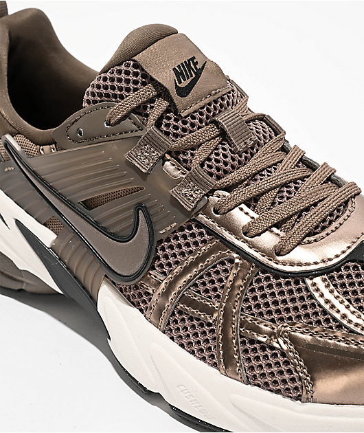 Nike V2K Run Mink Brown & Ironstone Shoes