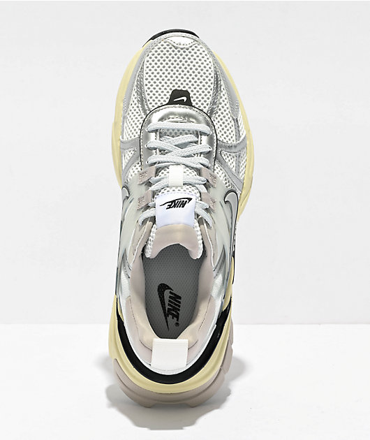 Nike V2K Run Summit White & Metallic Silver Shoes | Zumiez