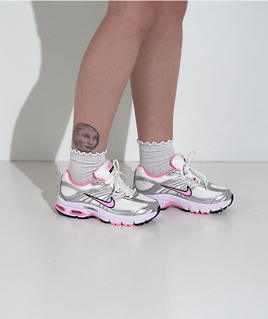 Nike Women's Air Max Moto 2K White, Metallic Silver & Pink Shoes video