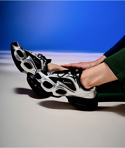 Nike Women's Air Max Muse Metallic Silver & Black Shoes | Zumiez