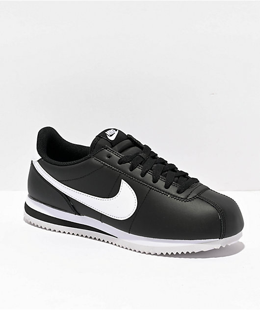 靴 NIKE CORTEZ BLACK/WHITE 27cm Nike Cortez Black & White Shoes | Zumiez