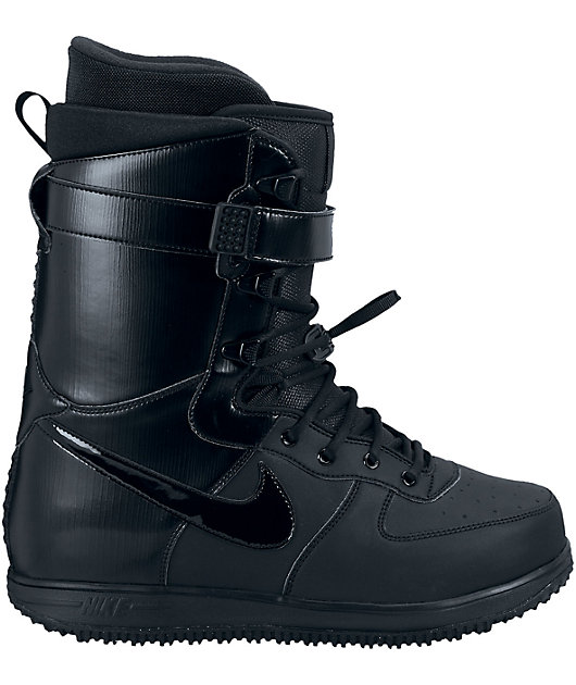 Nike Zoom Force 1 All Black Snowboard 