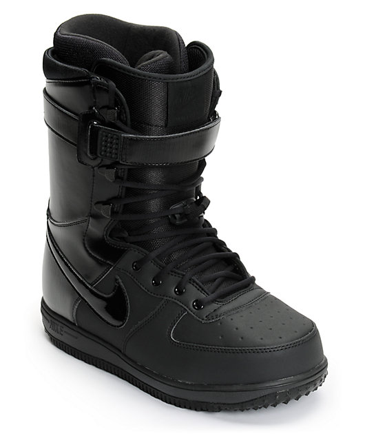 Nike Zoom Force 1 All Black Snowboard 