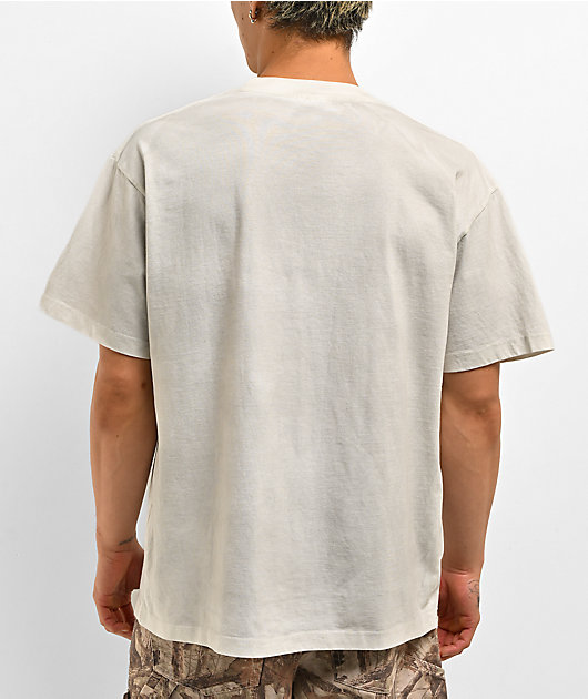 Ninth Hall Accessorized Dirty Wash White T-Shirt