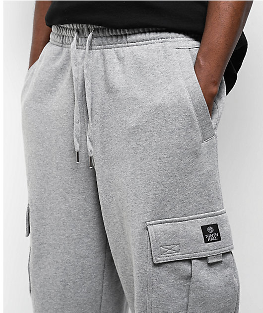 ◆THE COLDEST MOMENT◆ TCM cargo half sweat pants grey 24042 Ninth Hall Airbrushed Dragon Grey Baggy Cargo Sweatpants