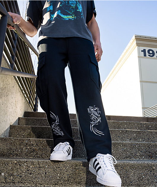 Ella Cargo Joggers - Black – Bad Society Club