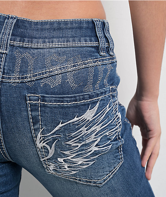 Ninth Hall Alyssia Blue Wash Bootcut Jeans