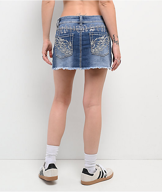 Ninth Hall Alyssia Heavenly Cutoff Mini Skirt | Zumiez