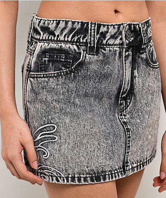Ninth Hall Alyssia Koi Haze Mini Skirt | Zumiez