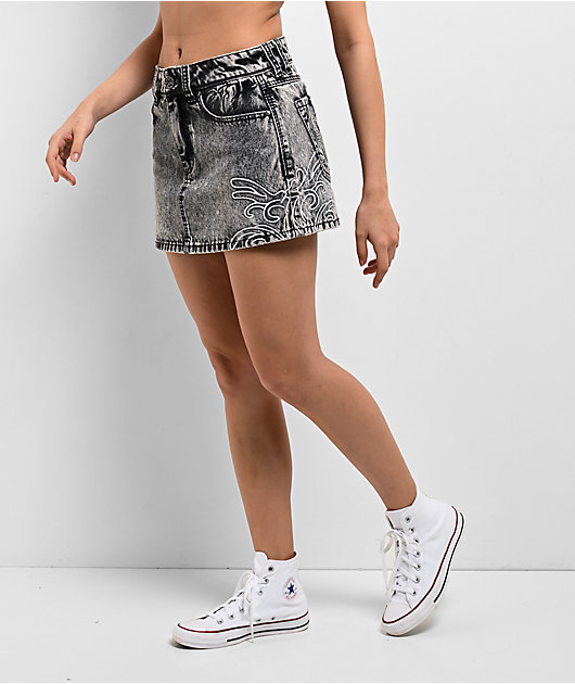 Ninth Hall Alyssia Koi Haze Mini Skirt | Zumiez