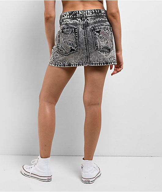 Ninth Hall Alyssia Koi Haze Mini Skirt | Zumiez
