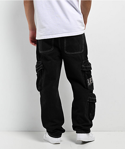 Ninth Hall Ambush Black 3D Cargo Pants