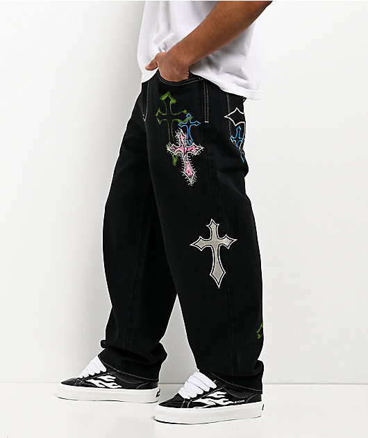 Ninth Hall Ambush Criss Cross Black Jeans