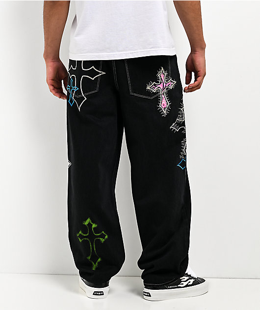 Ninth Hall Ambush Criss Cross Black Jeans