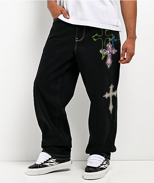 Ninth Hall Ambush Criss Cross Black Jeans