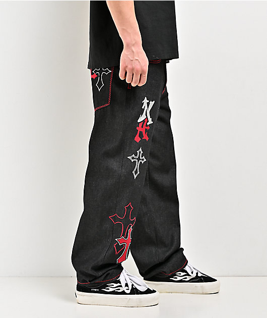 Ninth Hall Ambush Crosses Black Raw Denim Jeans | Zumiez