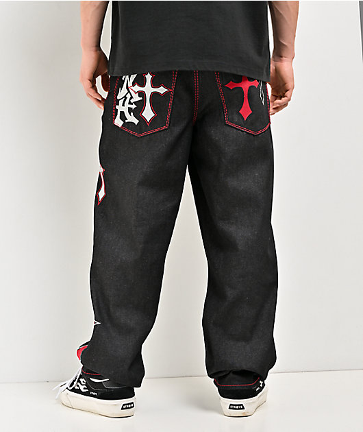 Ninth Hall Ambush Crosses Black Raw Denim Jeans | Zumiez