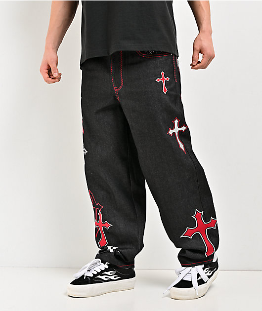 Ninth Hall Ambush Crosses Black Raw Denim Jeans | Zumiez